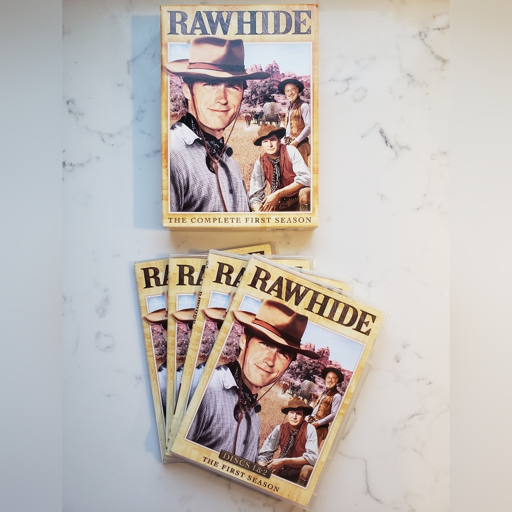 Rawhide First Season DVD, 7 disc set 1959 Clint Eastwood Factory Western Series